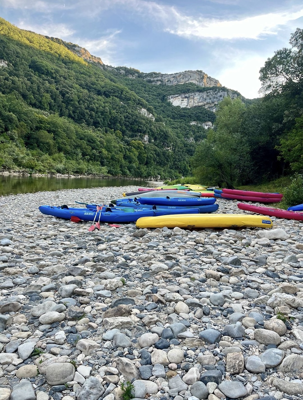 Descente en canoë dans les Gorges de l’Ardèche