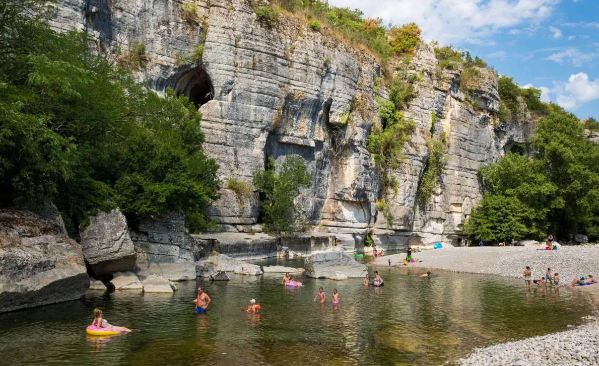 Rivers and swimming in Ardèche
