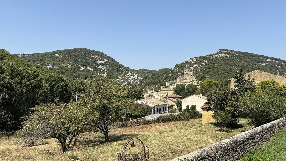 View of the village of Saint-Montan